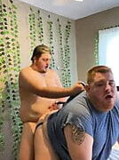 Couple, bareback, fucking, hairy &#8211; bear amateur American chubby gay whores anal fucked