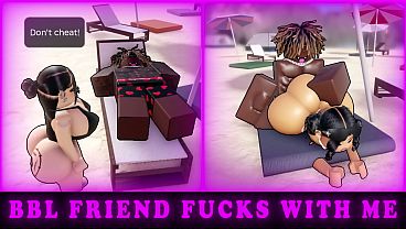 I Met My BBL Friend At Beach and RAILED Her While Wife Was Away (ROBLOX)