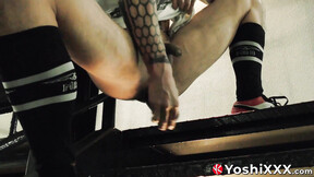 When there is a risk of being spotted Yoshi Kawasaki feels more & more horny