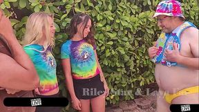 Riley Star And Laya Rae Squirt In Wild Threesome With Dean&rsquo_s Big Cock!