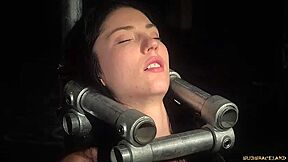 Bondage Teen 18+ In Hard Bdsm For Naughty Behavior Made To Cum