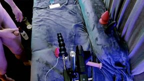 Random Stranger Controls My Fuck Machine and Destroys My Hole with Huge Anal Beads Deepest Ride and Massive Load