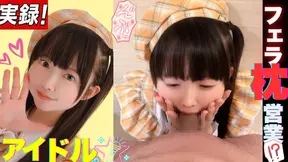 J-Idols give sweet blowjobs while getting their work done.