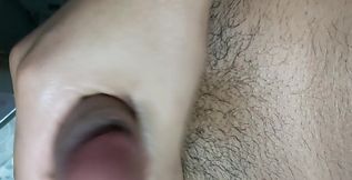 I start to play with my foreskin, I love my dick skin, look my cum explosion
