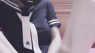 Japanese Crossdresser Uniform Fap