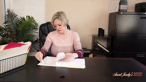 Busty MILF boss lady Dee Williams fucks her lazy intern