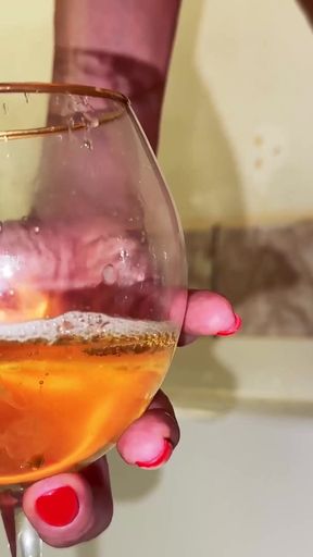 Sperm Drain #4. French MILF Makes a Sexy Aphrodisiac Cut of Your Cum and Her Squirt. Dirty Fetish