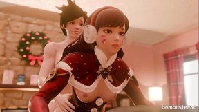 Dva and Tracer fucks in new year'_s house