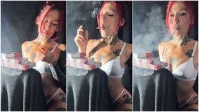 Chainsmoking the first two cigarettes in the carton