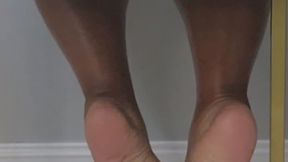 Red Heels, wrinkly feet bottom rub