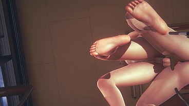 Hentai Uncensored 3D - Yumiko ridding Futanari Classmate dick's - Japanese Asian Manga Anime Game Porn