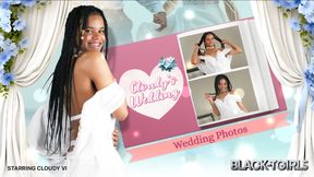 BLACK TGIRLS - Cloudy Vi On Her Wedding Dress Masturbation