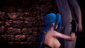 lol hentai - jinx sucking a dick - japanese asian manga anime film game porn