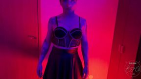 slavic trans domme humilates a slave