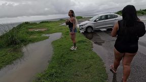 aventura do casal mattos - putaria na praia: grelona da anne, foda molhada e gozada surpresa