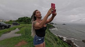 aventura do casal mattos - putaria na praia: grelona da anne, foda molhada e gozada surpresa