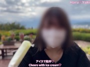【日本人本物カップル】野外露出！Eカップ色白彼女が野外で放尿して中出し青姦 色白美乳美少女 素人カップル リアルハメ