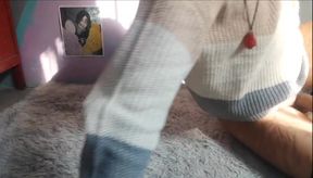 Femboy solo sesh ruined by big dick gangbang