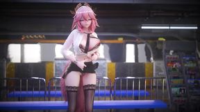 [mmd] Office Lady Uniform; Pencil Skirt; Lace Thong; Secretary