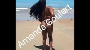 Amanda Goulart  Bem Gostosa Na Praia
