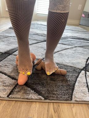 When you step out of line I step on your cock disobedient little slut