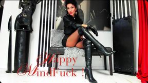 Mind-Fucked & Denied: Leather Goddess Twists Your Brain Until You Beg to Cum