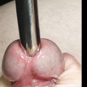 DO NOT VIEW IF SENSITIVE! 14mm Sounding Big Uncut Head Ultra Close-up w Cumshot POV 4K