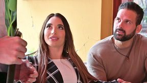 adventurous babe sara diamante invites shy waiter over for intense dp threesome gp3455