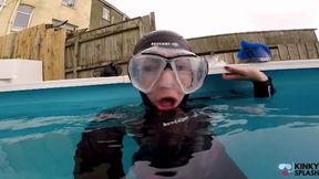 Underwater Dive Mask Fetish: Flooding My Mask Holding Your Gaze