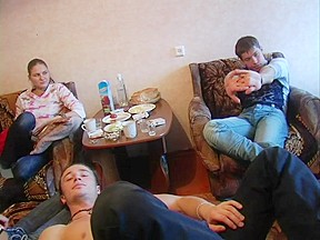 Alsa & Carol & Dazzy Pink & Melanie in a pair of in-love students 18+ enjoying college sex