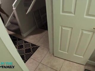Kymber Leigh's Taboo Step Mommy Teasing Ends With Her Wanking Junior's Hard Weenie