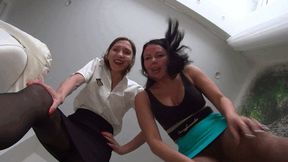 2 Giantess POV 9 in pantyhose c