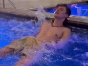pool employee almost caught me masturbating