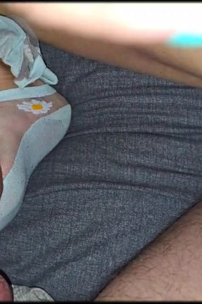 Stepmom with Long Nails Is Giving Handjob with Sock