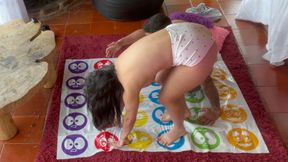 Get ready for a heated game of Strip Twister with Amelia and Lucas