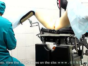 Orgasm on gyno chair