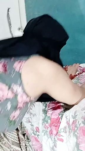 fucking cooking in kitchen beautiful eyes girlfriend in black hijab gets my big cock in her pussy   Clip 1