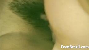 ”Threesome Sex in Brazil with a Teen Babe”