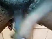 at home jacking my dick