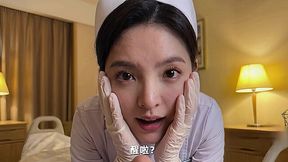 AI-Generated Japanese nurse milks big cock dry in uniform