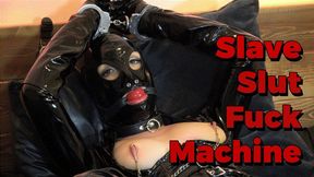 Fuck Machine for Fetish PVC Slave Slut