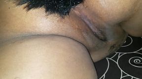 Girl gets her butt plugged with a kitten tail toy