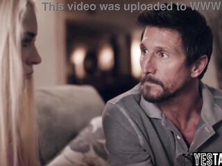 Excited older stepdad and large dong teacher double permeate tiny teen cutie hardcore