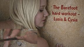 The Barefoot hard workout with elements of dominance for total noobs – Lusia and Cysia