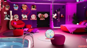 Kinky 3D girl sucks deepthroat in outdoor anime game