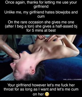Hottie's hubby gets cuckolded in a fantasy caption