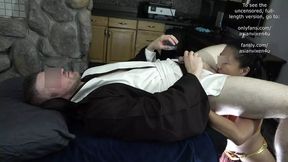 Princess Leia squirts on Lord Skywalker's cock, then gets a huge facial