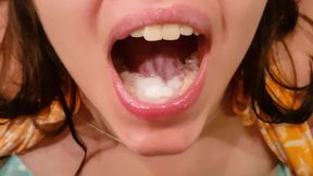 lovely eating cum