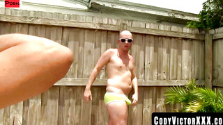 CodyVictorXXX.com - Outdoor hardcore bareback action with tattooed daddies rough