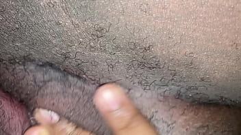 rubbing my clit (unshaven)